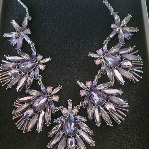 Lavender Bib Necklace